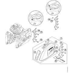 Genuine Stihl MS661 C-M / C - Chain sprocket cover