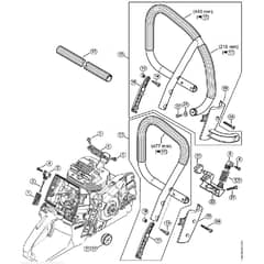 Genuine Stihl MS661 / R - AV system, Handlebar