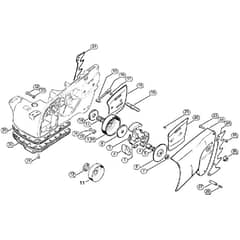Genuine Stihl MS720 / E - Clutch, Chain sprocket cover
