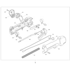 Makita MS-248.4CE - Petrol Brushcutter - Power Tool 02 Diagram