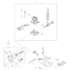 Makita MS-248.4CE - Petrol Brushcutter - Power Tool 04 Diagram