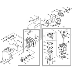 Makita MS-335.4C - Petrol Brushcutter - Power Tool 04 Diagram