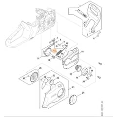 Stihl MSA160.0 C-B - Hand Guard - Chain Brake - Chain Tensioner - Parts Diagram