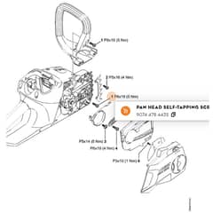 Stihl MSA160 C-B - Tightening Torques 02 - Parts Diagram