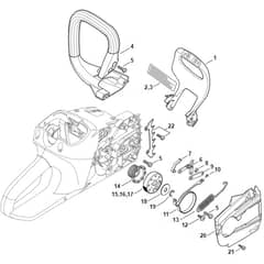 Stihl MSA200 C-B - Hand Guard - Chain Brake - Parts Diagram