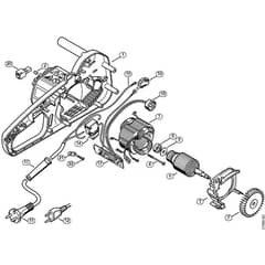 Genuine Stihl MSE200 C-BQ / B - Electric motor MSE 200 C