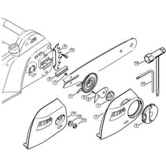 Genuine Stihl MSE200 C-BQ / F - Chain sprocket cover, Tools