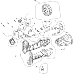 Makita MT001 - Rechargeable Flashlight - Power Tool Diagram
