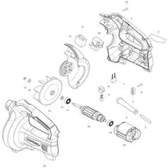 Makita MT401 - Blower - Power Tool Diagram