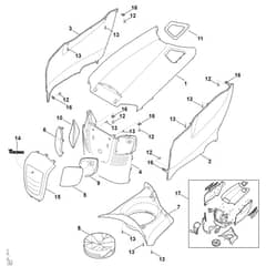 Viking MT4097.0 SX - Engine Hood - Parts Diagram