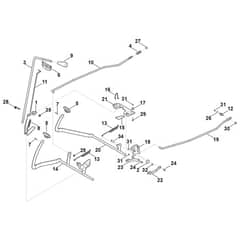 Viking MT4097.1 SX - Brake, Parking Brake, Control Lever - Parts Diagram