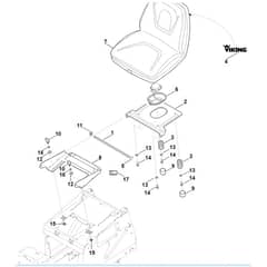 Viking MT4097.1 SX - Seat - Parts Diagram