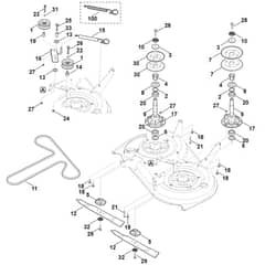 Viking MT4112.0 S - Blade Drive - Parts Diagram