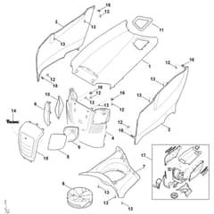 Viking MT4112.0 S - Engine Hood - Parts Diagram