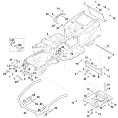Viking MT4112.1 S - Frame - Parts Diagram