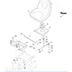 Viking MT4112.1 S - Seat - Parts Diagram