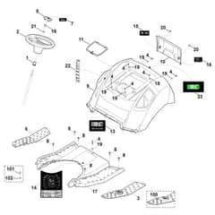 Viking MT4112.1 SZ - Cover - Parts Diagram