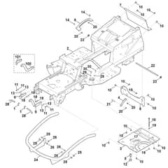 Viking MT4112.1 SZ - Frame - Parts Diagram