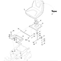 Viking MT4112.1 SZ - Seat - Parts Diagram