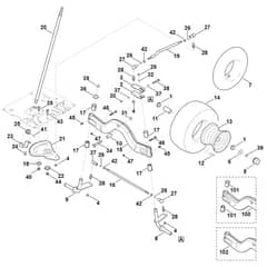 Viking MT4112.1 SZ - Steering, Front Wheel - Parts Diagram