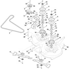Viking MT5097.0 - Blade Drive - Parts Diagram