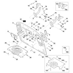 Viking MT5097.0 C - Back Panel - Parts Diagram