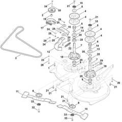 Viking MT5097.0 C - Blade Drive - Parts Diagram