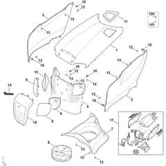 Viking MT5097.0 C - Engine Hood - Parts Diagram