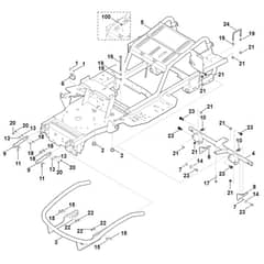 Viking MT5097.0 C - Frame - Parts Diagram