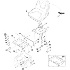 Viking MT5097.0 C - Seat - Parts Diagram