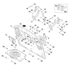 Viking MT5097.0 Z - Back Panel - Parts Diagram