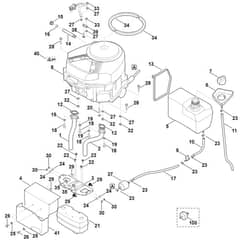 Viking MT5097.0 Z - Engine, Tank - Parts Diagram