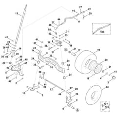 Viking MT5097.0 Z - Steering, Front Wheel - Parts Diagram