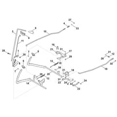 Viking MT5097.1 - Brake, Parking Brake, Control Lever - Parts Diagram