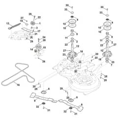 Viking MT5097.1 C - Blade Drive - Parts Diagram