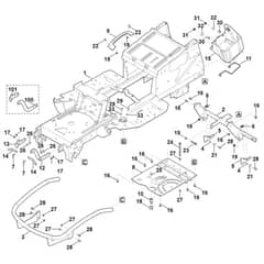 Viking MT5097.1 C - Frame - Parts Diagram