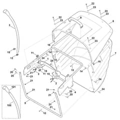 Viking MT5097.1 C - Grass Catcher Bag - Parts Diagram