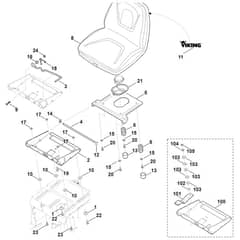 Viking MT5097.1 C - Seat - Parts Diagram