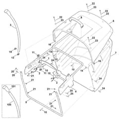 Viking MT5097.1 - Grass Catcher Bag - Parts Diagram