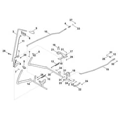 Viking MT5097.1 Z - Brake, Parking Brake, Control Lever - Parts Diagram