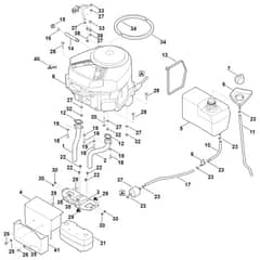 Viking MT5097.1 Z - Engine, Tank - Parts Diagram