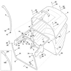 Viking MT5097.1 Z - Grass Catcher Bag - Parts Diagram