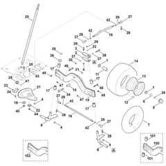 Viking MT5097.1 Z - Steering, Front Wheel - Parts Diagram