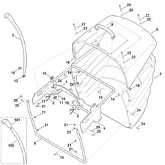 Viking MT5112.1 Z - Grass Catcher Bag - Parts Diagram