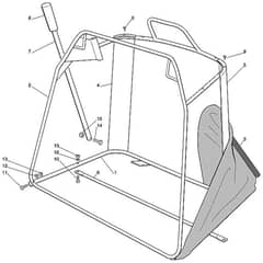 Viking MT545 - Grass Catcher Bag 2 - Parts Diagram