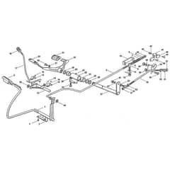 Viking MT580 - Brake And Gearbox Control - Parts Diagram