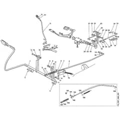 Viking MT580 - Brake And Gearbox Control 2 - Parts Diagram
