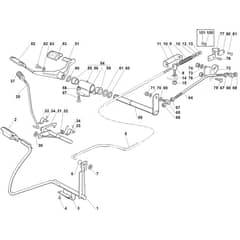 Viking MT585 L - Brake And Gearbox Control - Parts Diagram