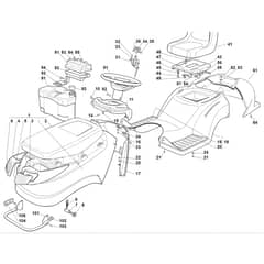 Viking MT585 L - Cover - Parts Diagram