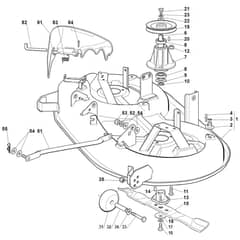 Viking MT585 L - Mowing Deck 2 - Parts Diagram